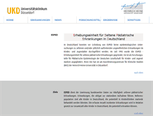 Tablet Screenshot of esped.uni-duesseldorf.de