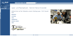 Desktop Screenshot of laserphy.uni-duesseldorf.de