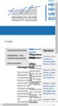 Mobile Screenshot of portale.uni-duesseldorf.de
