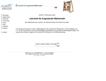 Tablet Screenshot of am.uni-duesseldorf.de