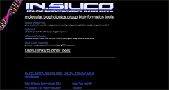 Desktop Screenshot of insilico.uni-duesseldorf.de